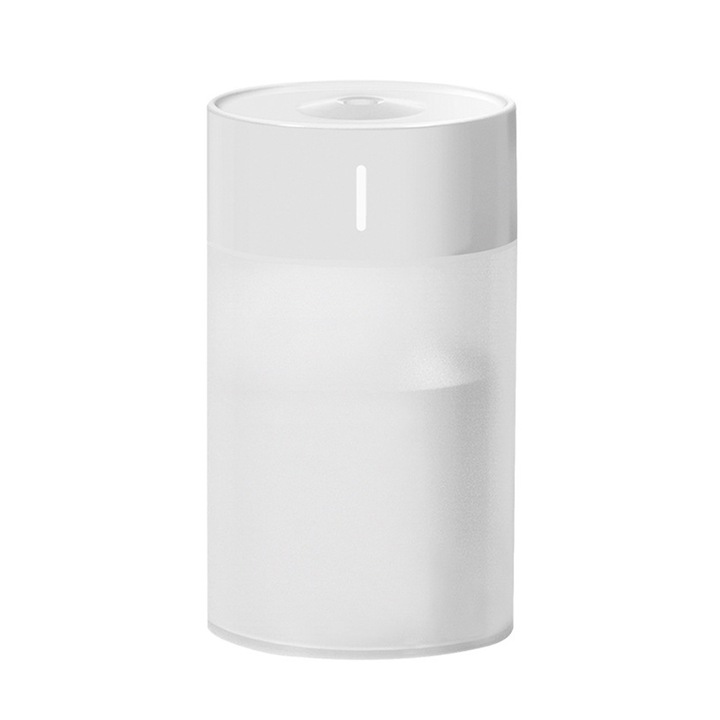 Autós és irodai párásító, 2 köd mód, fehér, USB táp