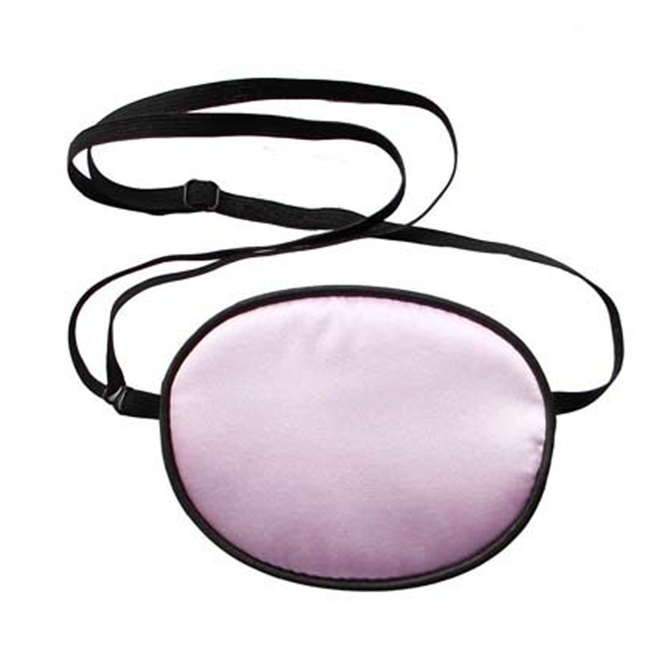 Bandaj ocular pentru copii, roz/negru