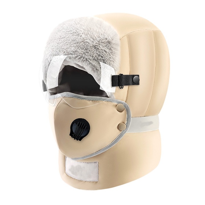 Jormftte uniszex téli sapka, teljes maszk és szemüveg szett, -40°C-ig hidegálló, vízálló, bársony béléssel