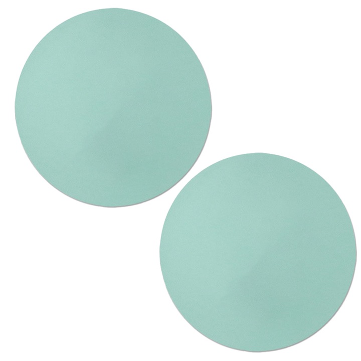Set de mousepad rotund din piele, Fokelyi, impermeabil