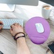 Mousepad cu suport pentru incheietura, Zeaicos, ergonomic, violet