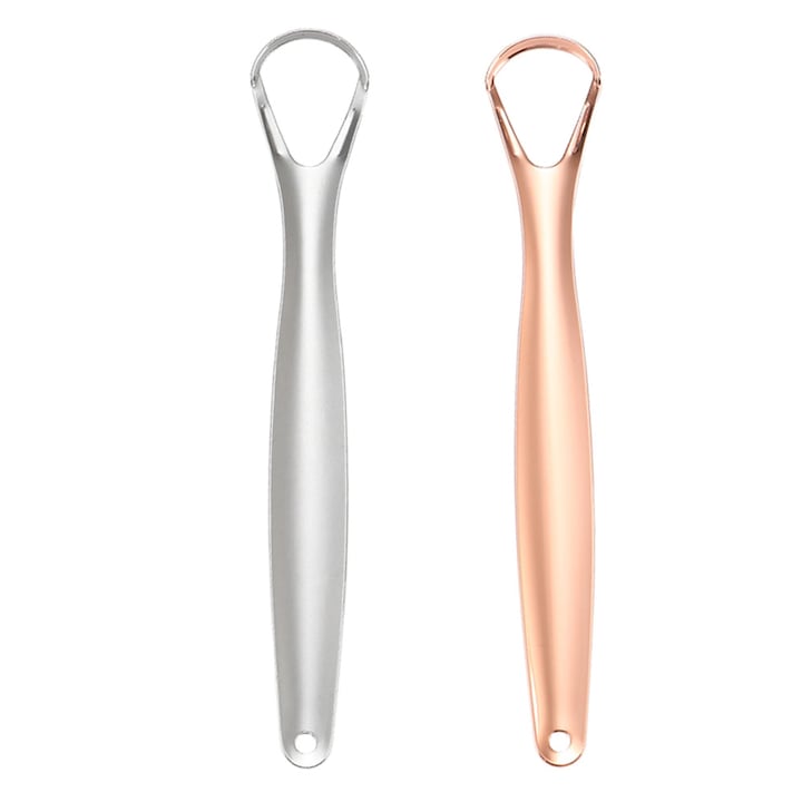 2 db nyelvkaparó készlet, QttvbTna, rozsdamentes acél, mélytisztítás