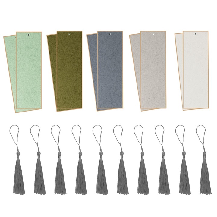Set semne de carte goale, Fokelyi, 10 bucati, culori mixte, 6x18cm