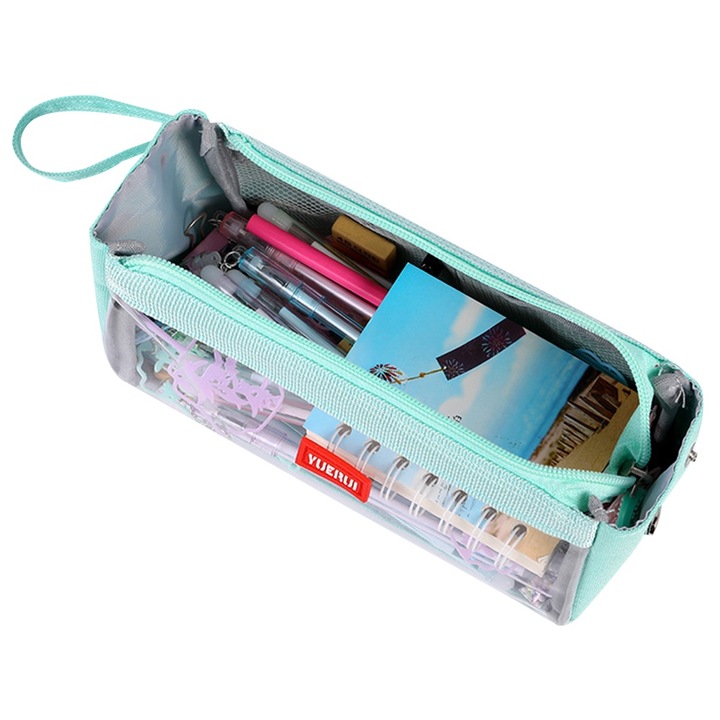 Penar multifunctional Yuerui, PVC, Verde/Transparent