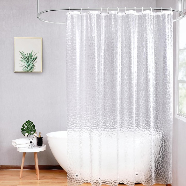 Perdea de dus EVA, transparenta