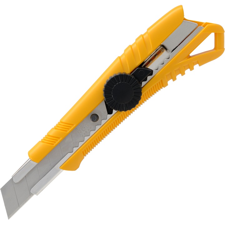 Professzionális vágó KDS L-35YE, Twist-Lock, ergonomikus, sárga, 18 mm
