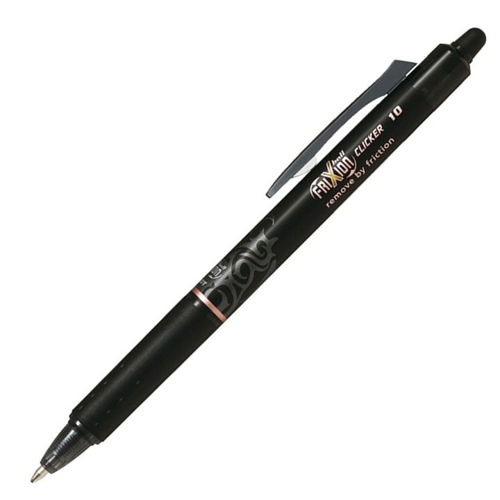 Автоматична писалка Pilot Frixion Clicker, връх 1.0 мм, изтриваем, черен