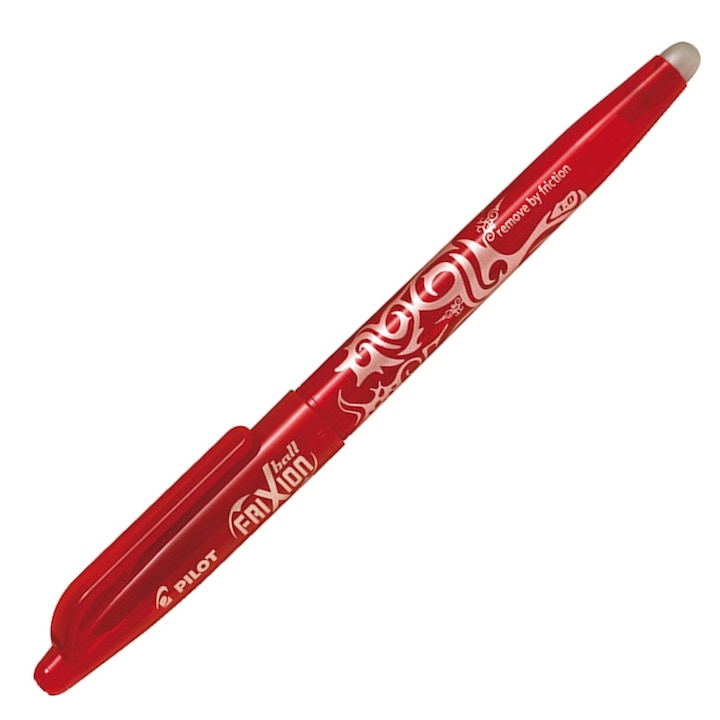 Ролка Pilot Frixion, с гумичка, рециклируема, червена, 1.0