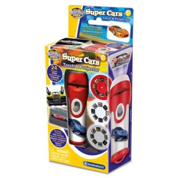 Lanterna si proiector, Brainstorm, multicolor, 11x3.5 cm