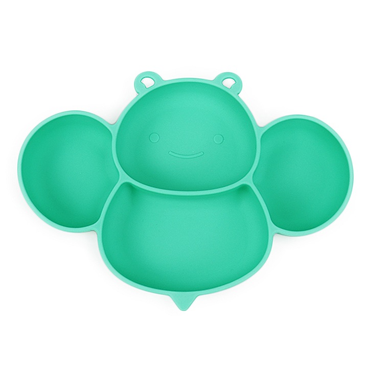 Enforose önellátó edzőtányér, csúszásmentes szilikon, 26x18 cm, könnyen tisztítható, szett.