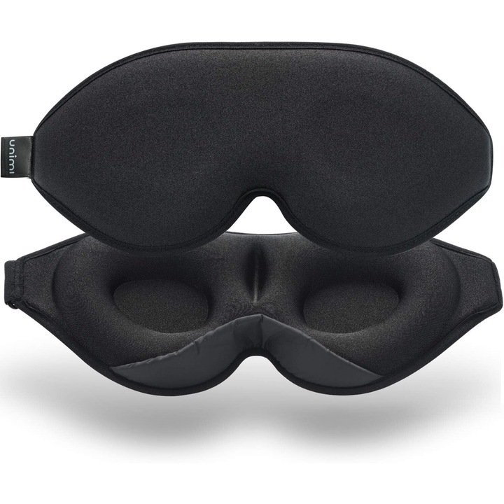 Masca de ochi 3D Enforose, design fara presiune, blocare eficienta a luminii, utilizare acasa si in calatorii, curea ajustabila