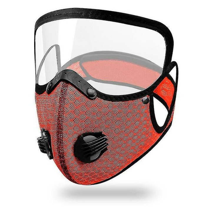 Set 2 masti de protectie, anti-fog, lentile transparente, lavabile