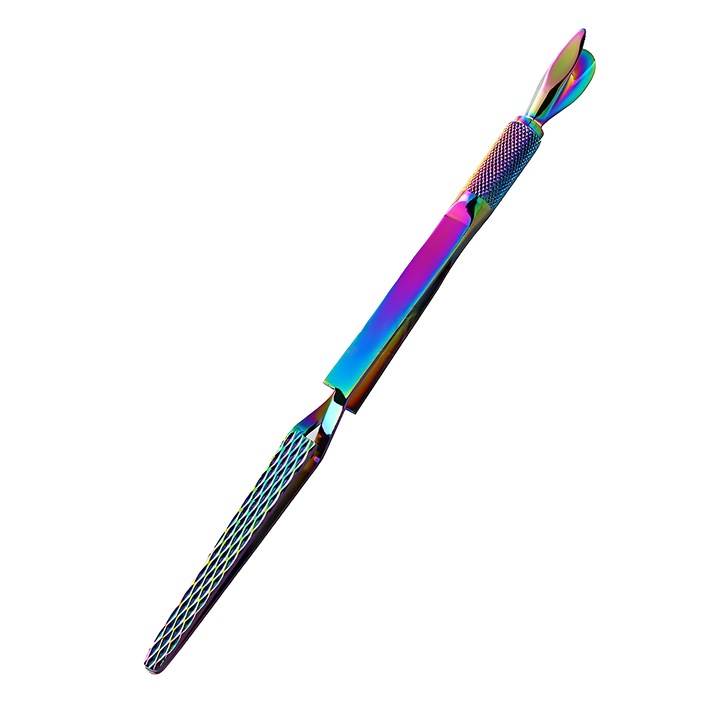 Instrument Multifunctional pentru Unghii, Multicolor, pentru Impins Cuticula/Indepartare Oja