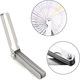 Gabarit pliabil din otel inoxidabil, unelte de masurare universale, design compact, marcaj dual, pentru masuratori precise in spatii inguste