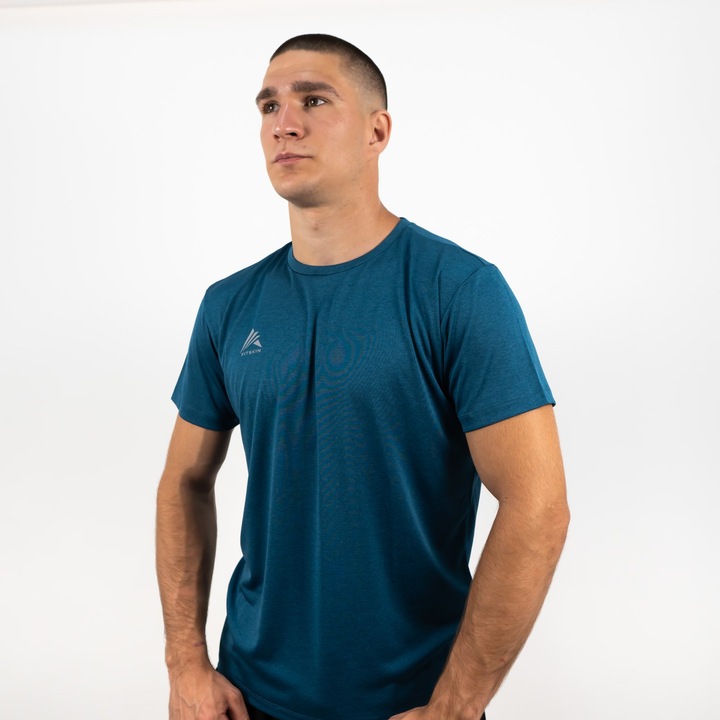 Tricou Fitskin Basic Barbati - Navy, Albastru inchis