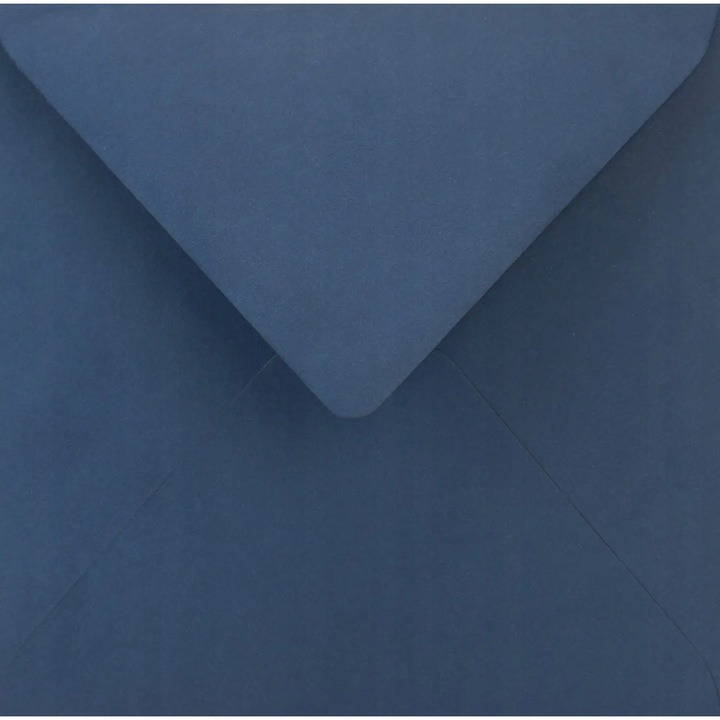 Négyzet színű díszboríték készlet, Netuno, Sirio Color, K4, 153x153mm, Nedves ragasztás, V-típus, 115g/m2, Papír, sötétkék, 100 db