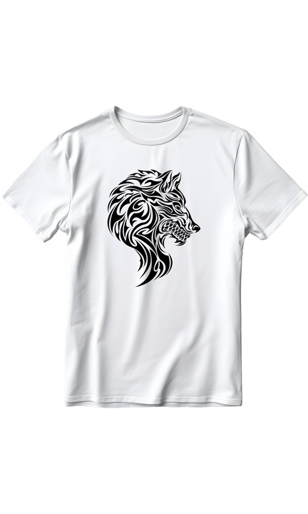 Férfi póló Capricorn Zodiac modellmintával, pamut, fehér, Fehér