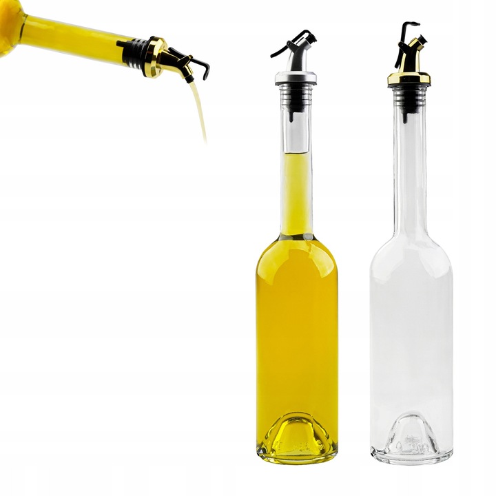 Оливерник SuperButelki, 500 мл с капкомер за зехтин, олио, оцет, сироп, сок