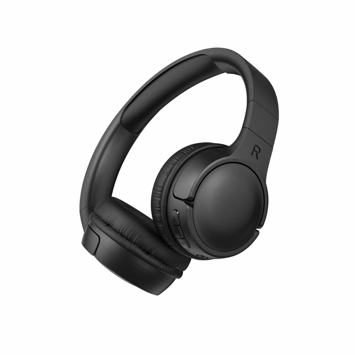Аудио слушалки за уши 510BT, XINLONGDIANZI, Bluetooth, Гласов асистент, TF карта, Pure Bass, Черни