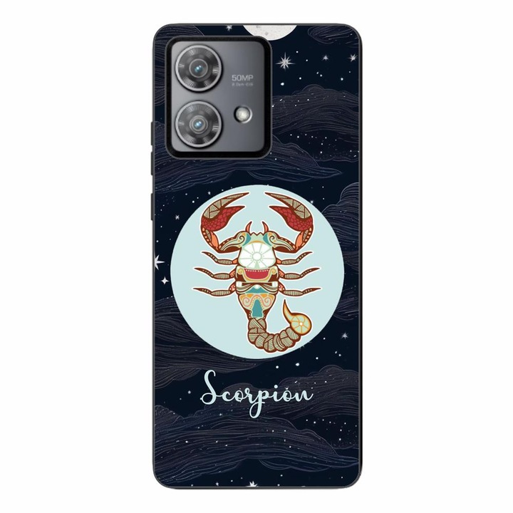Husa compatibila cu Motorola Edge 40 Neo Silicon Gel Tpu Model Horoscop Scorpion