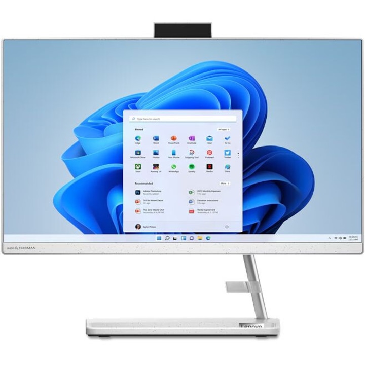 Настолен компютър Lenovo IdeaCentre 3 22IAP7 All-in-One, Процесор Intel Core i3-1215U (0.9/4.4GHz, 10M), 8 GB, 256 GB SSD M.2 NVMe, Intel UHD Graphics, Free DOS