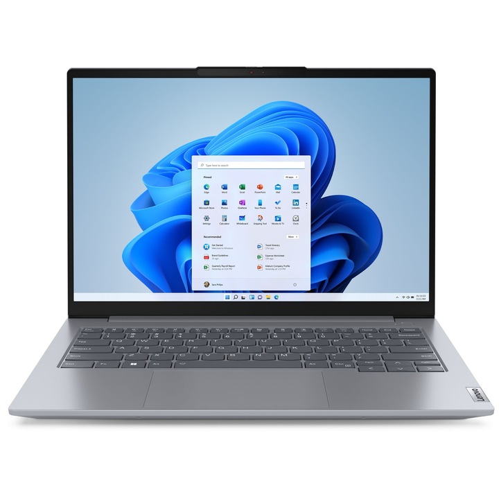 Лаптоп Lenovo ThinkBook 14 G7 IML с Intel Core Ultra 7 155H (0.9/4.8GHz, 24M), 16 GB, 1TB M.2 NVMe SSD, Intel Arc 8 Core, Free DOS, Сив