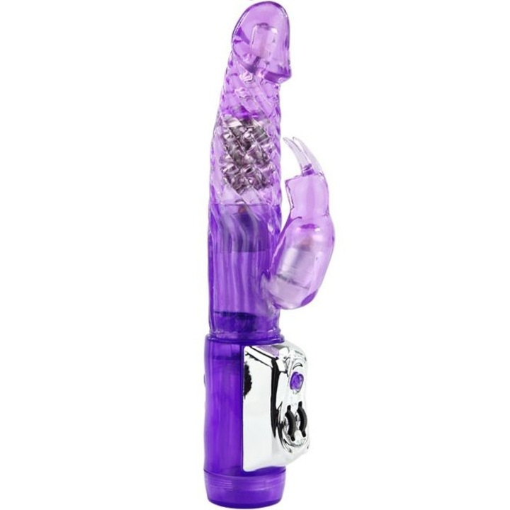 BAILE -Vibrator cu stimularea clitorisului, culoare violet,20 cm