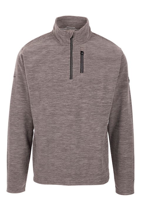 Trespass, Bluza de trening cu fenta cu fermoar Farnworth, Gri carbune