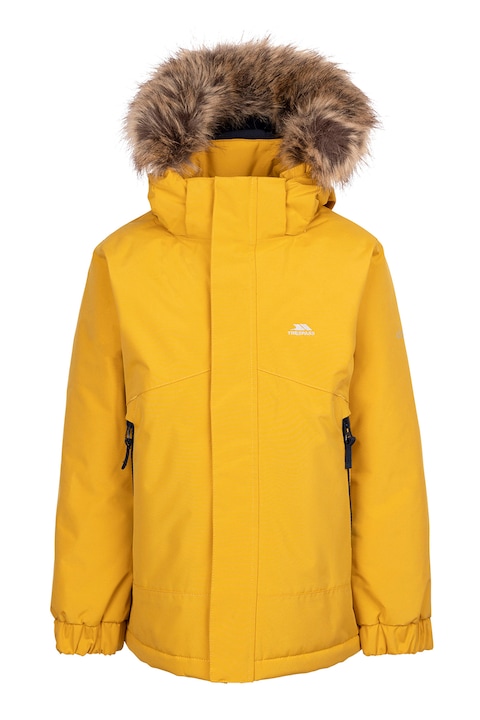 Trespass, Водоустойчиво зимно яке Wyald с качулка, Жълт
