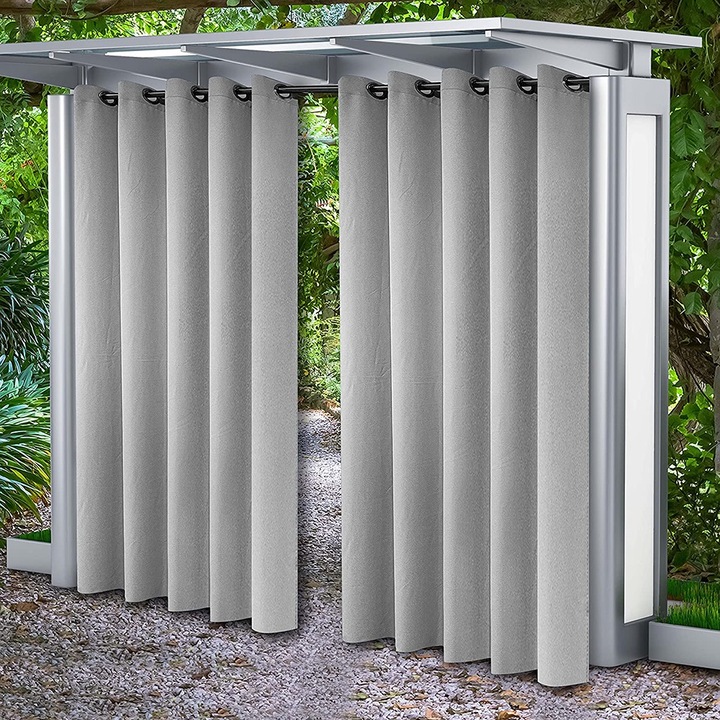 Vízálló kültéri függöny hálóval, teraszra, pavilonba, erkélyre