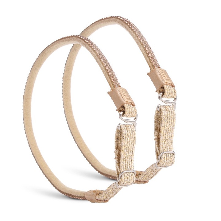 Curele elastice pentru pantofi cu toc inalt confortabile, impermeabile, 2 buc, auriu