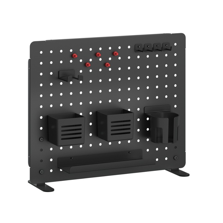 Organizator de birou, 520 x 430 x 172 mm, Negru