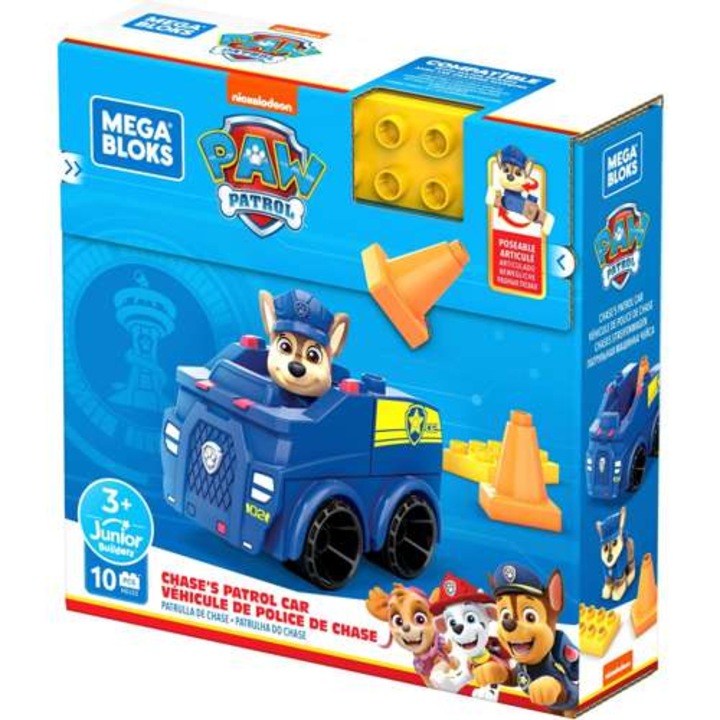 Конструктор Mega Bloks, Psi Patrol, Chase, 10 части, 18x18x4,5 см