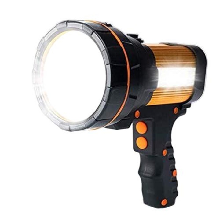 LED фенерче, Cozevdnt, Alloy/Plastic, USB презареждаемо, черно