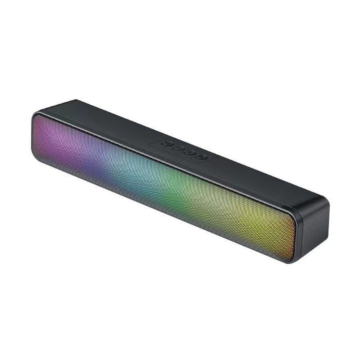 Компютърни високоговорители, Hi-Fi звук, стерео звук, Bluetooth, 3,5 mm AUX, RGB, TF карта, USB захранване