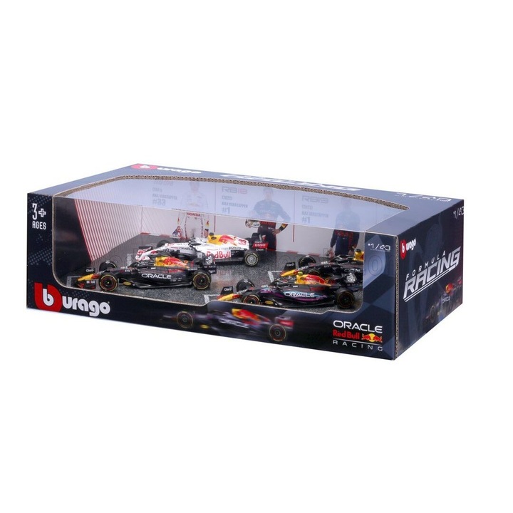 Blister 4 coches F1 Red Bull metal