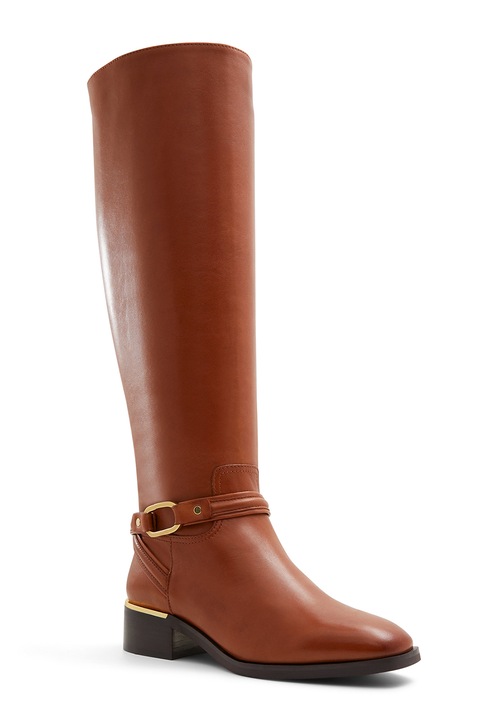 Aldo, Cizme de piele lungi pana la genunchi Ocynwan, Maro scortisoara, 38