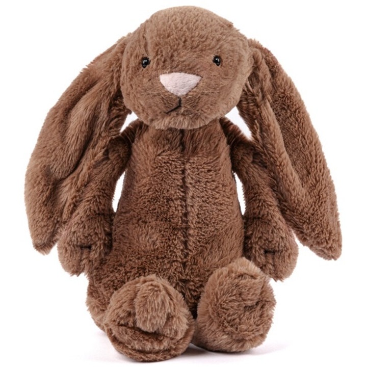 Играчка плюшено мече, Играчка заек Figo, тъмнокафяво, 30cm