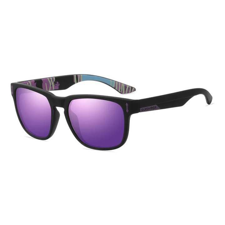 Ochelari de soare pentru barbati, model casual, tematica sport summer, marime universala, mov, EFAYN