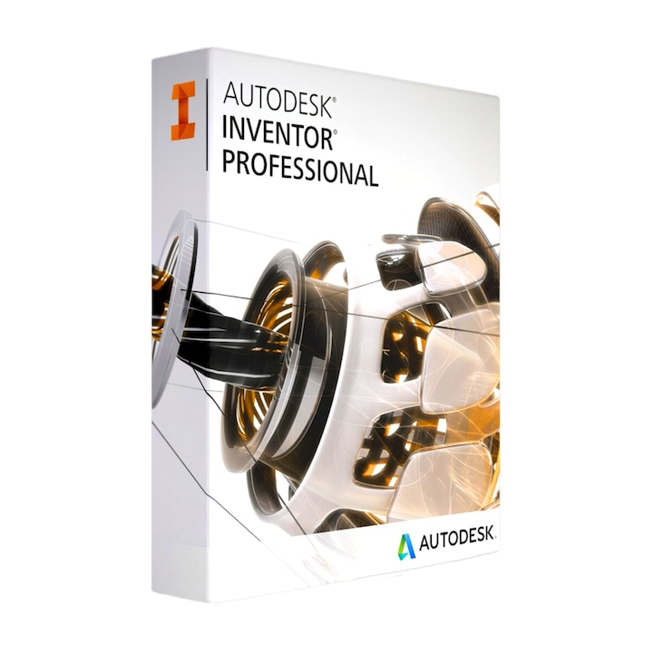 Лиценз Autodesk Inventor Professional Commercial 2018-2025, обвързване на типа софтуер за 2D и 3D дизайн, асоцииране на акаунт, валидност 1 година
