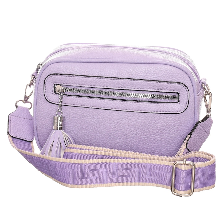 Geanta dama, Hernan Bag's Collection, Mov, Piele sintetica, 22x15x8 cm