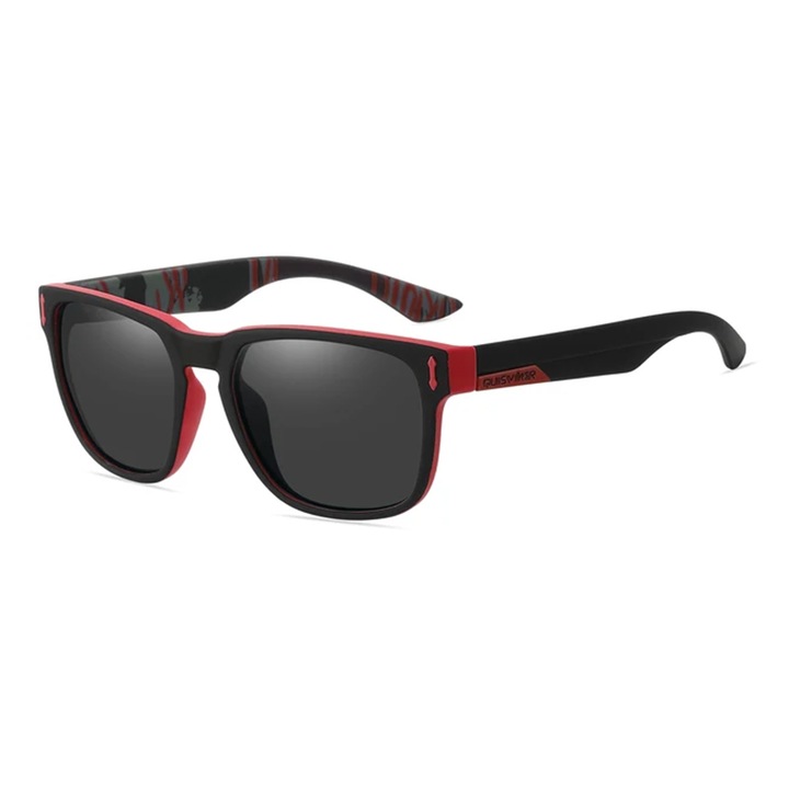 Ochelari de soare pentru barbati, model casual, tematica sport summer, marime universala, rosii, EFAYN