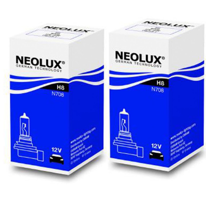 Pachet 2 x Bec Far H8 12V Pgj19-1 35W Neolux