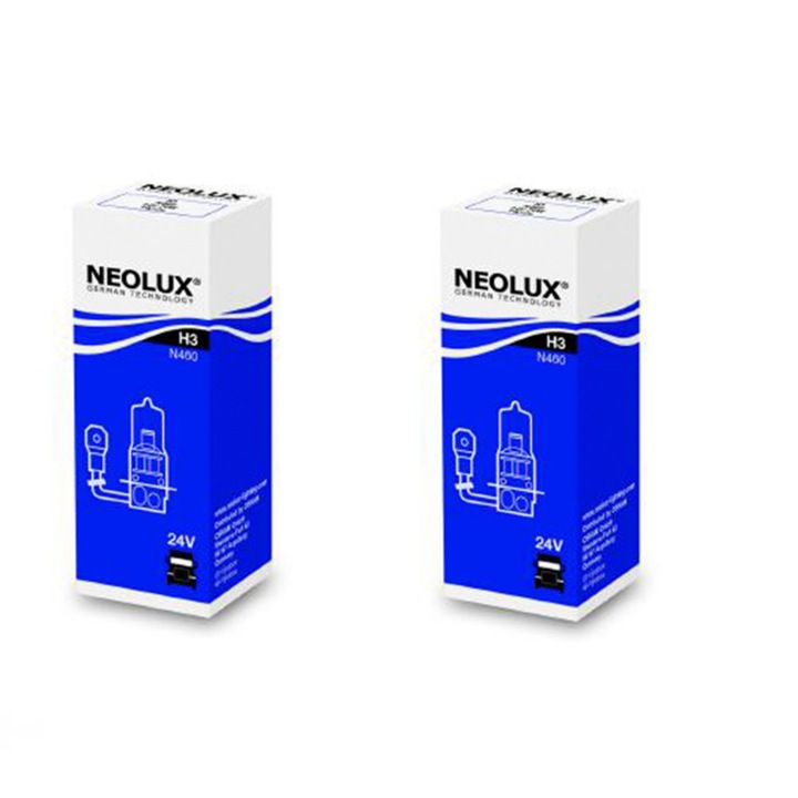 Pachet 2 x Bec Far H3 24V Pk22S 70W Neolux