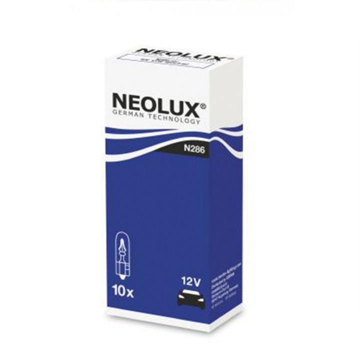 Set 10 buc Bec Pozitie 12V W1.2W W2X4.6D Neolux