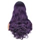 Peruca BOMSTOM, Ombre Violet, Ondulata Lunga, Rezistenta la Caldura, 60cm
