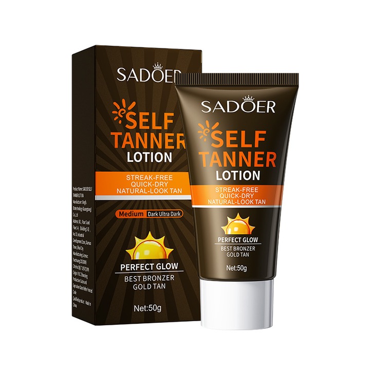 Crema de bronzat SADOER, hidratanta, 50g