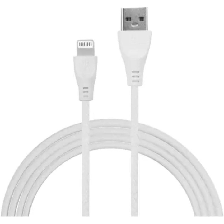 Adatkábel és gyorstöltés C típusú, iOS, Micro-USB, töltésszinkronizálás, SX-50, fehér
