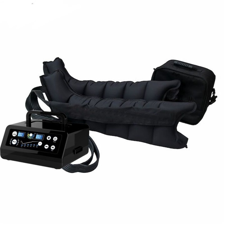 Pressoterápiás készülék, nyirok drenázs, lábra, Alhena, FO3001-6-Digital 6 kamrás, 6 kezelési mód, M-es méret, izom regeneráló masszázs, relaxáció, lábfájdalom és gyulladás