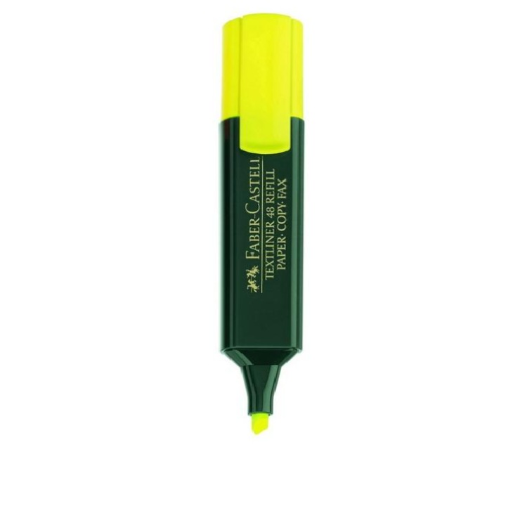 Маркер Faber-Castell Textliner 48, жълт, за многократно пълнене